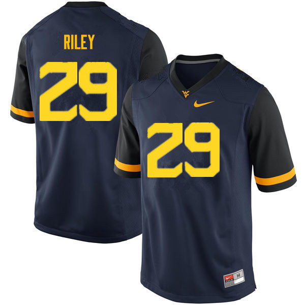 Men #29 Chase Riley West Virginia Mountaineers College Football Jerseys Sale-Navy